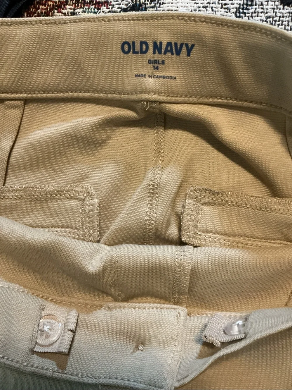 🌹Old Navy Khaki Ponte Pull-On Girls Jeggings